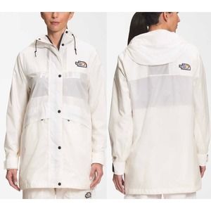 The North Face Outline Rain Jacket Parka Length Pride Windwall Womens Small